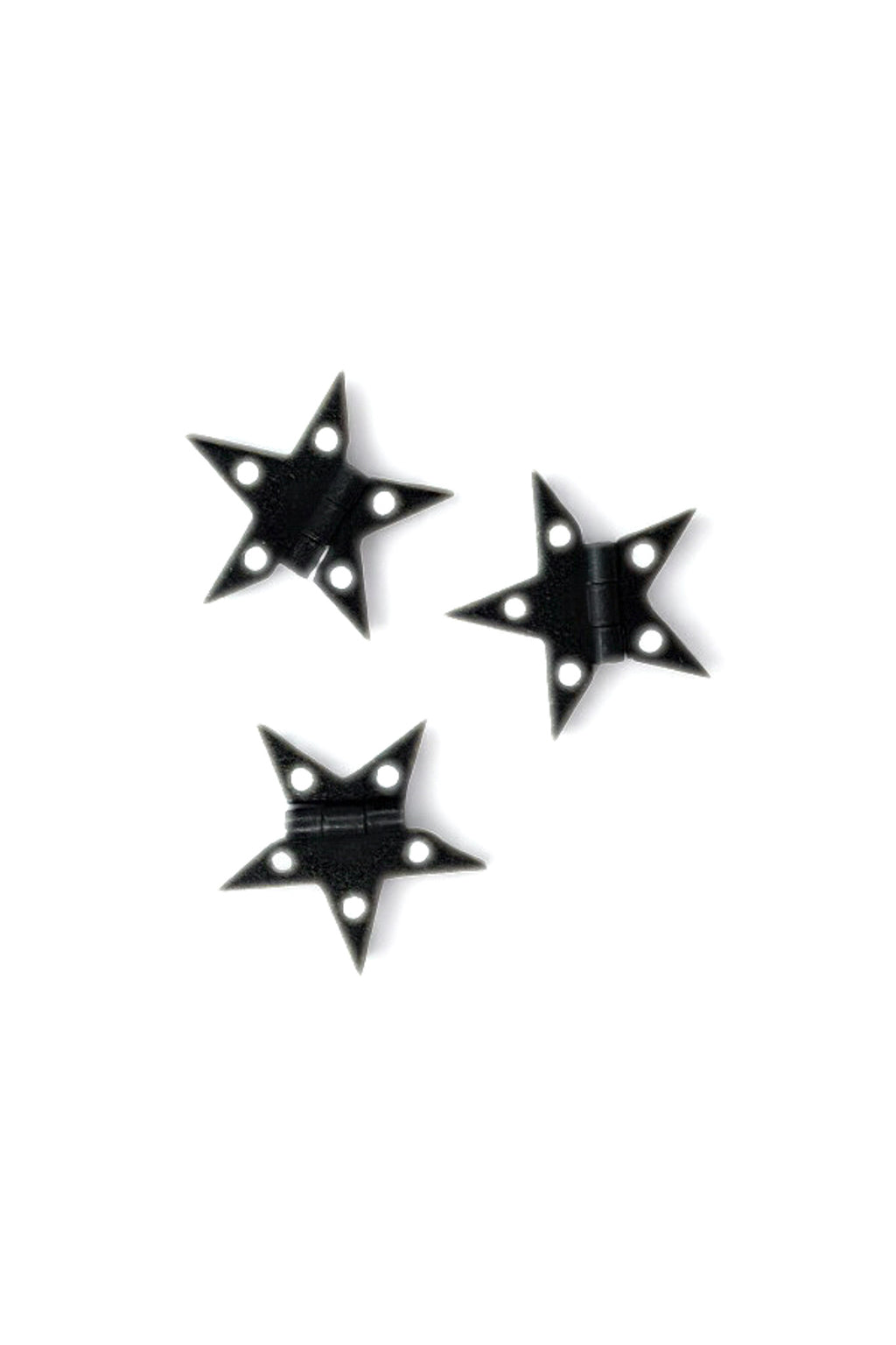 Small Steel Star Hinges with Bronze Finish