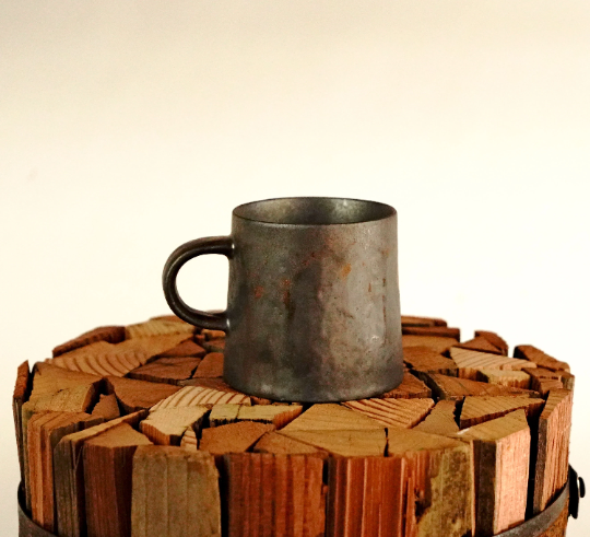 Stone Gray & Bronze Espresso Mug