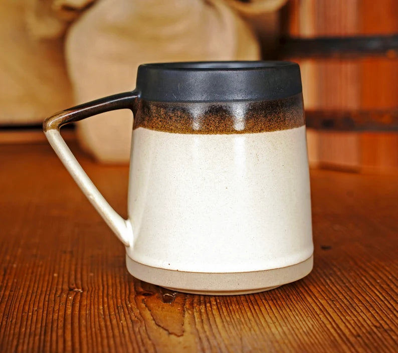 Retro Earth Tone Colored Ceramic Mug