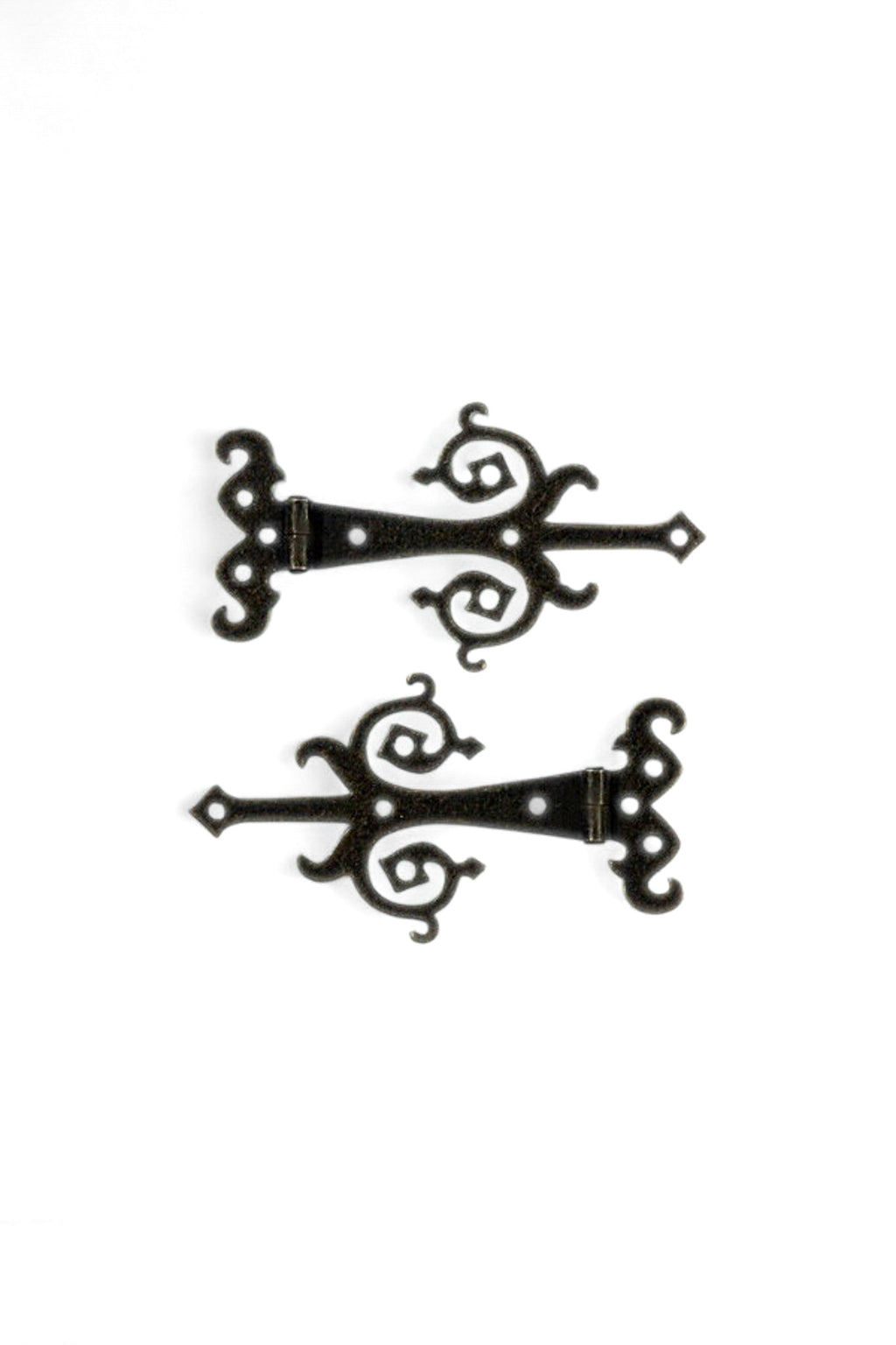 2 3/8" Medieval Fairy Decorative Bronze Finish Strap Hinges