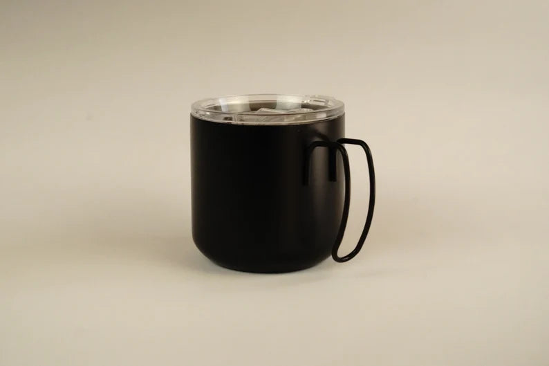 Double Walled Black Stainless Steel Mug