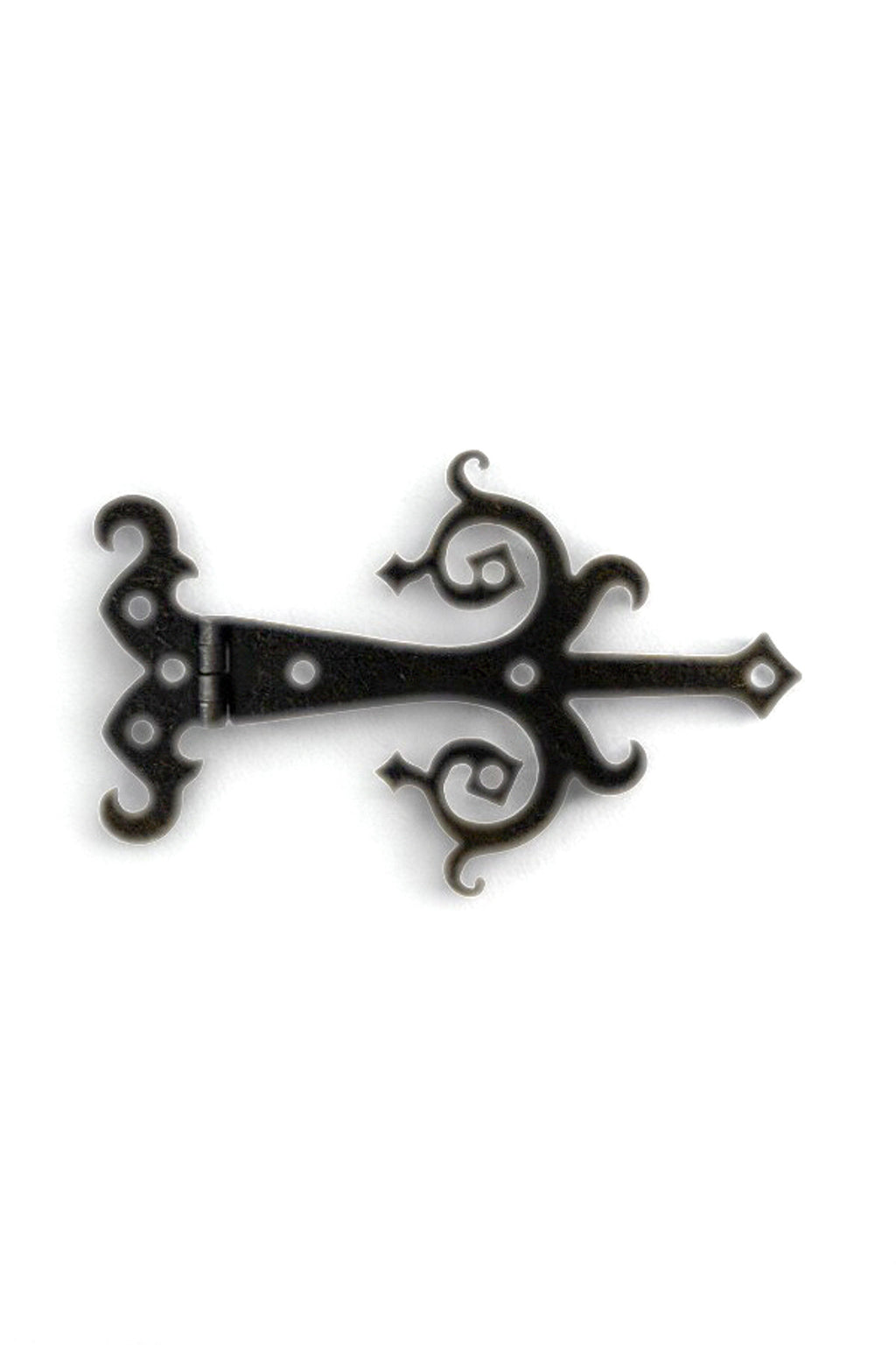 6" Medieval Bronze Finish Strap Hinges for Cabinets, Chests, and More