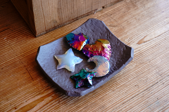 Metallic Glaze Soap Dish