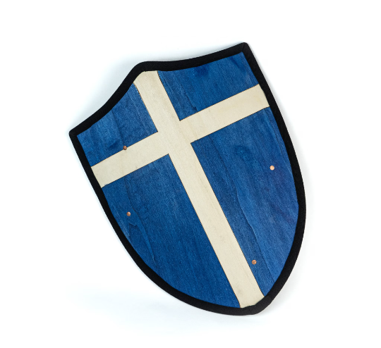 Handmade 18" Toy Medieval Heater Shield For Costume for Play or Wall Decor