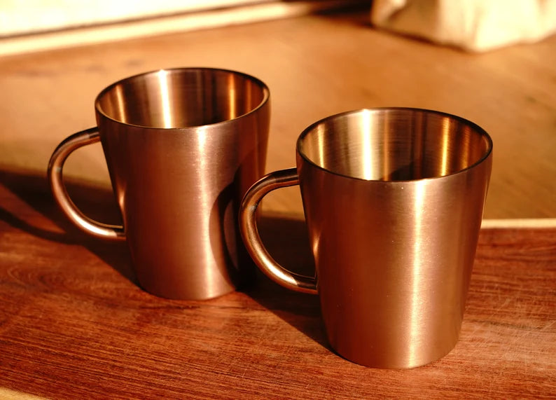 Copper Double Wall Stainless Steel Mug