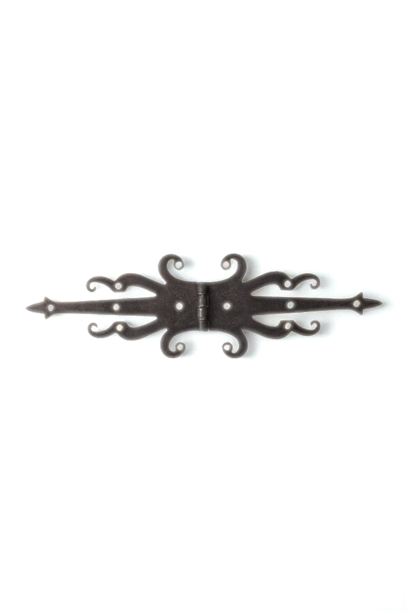 8.5" Fancy Decorative Bronze Finish Double-Sided Strap Hinges for Cabinets, Chests, and More