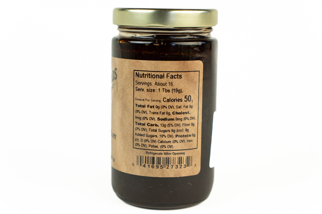 Damson Plum Jam - back label