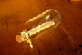 Message in a bottle - closed with a cork