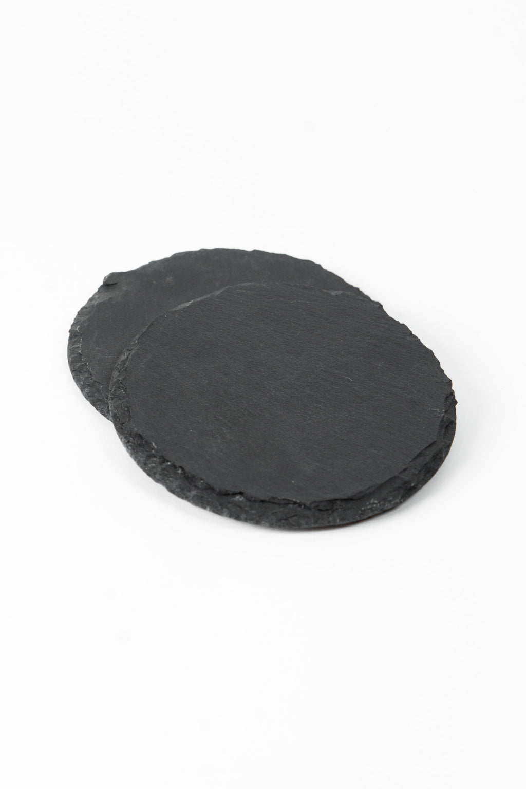 Slate Round Coaster Set