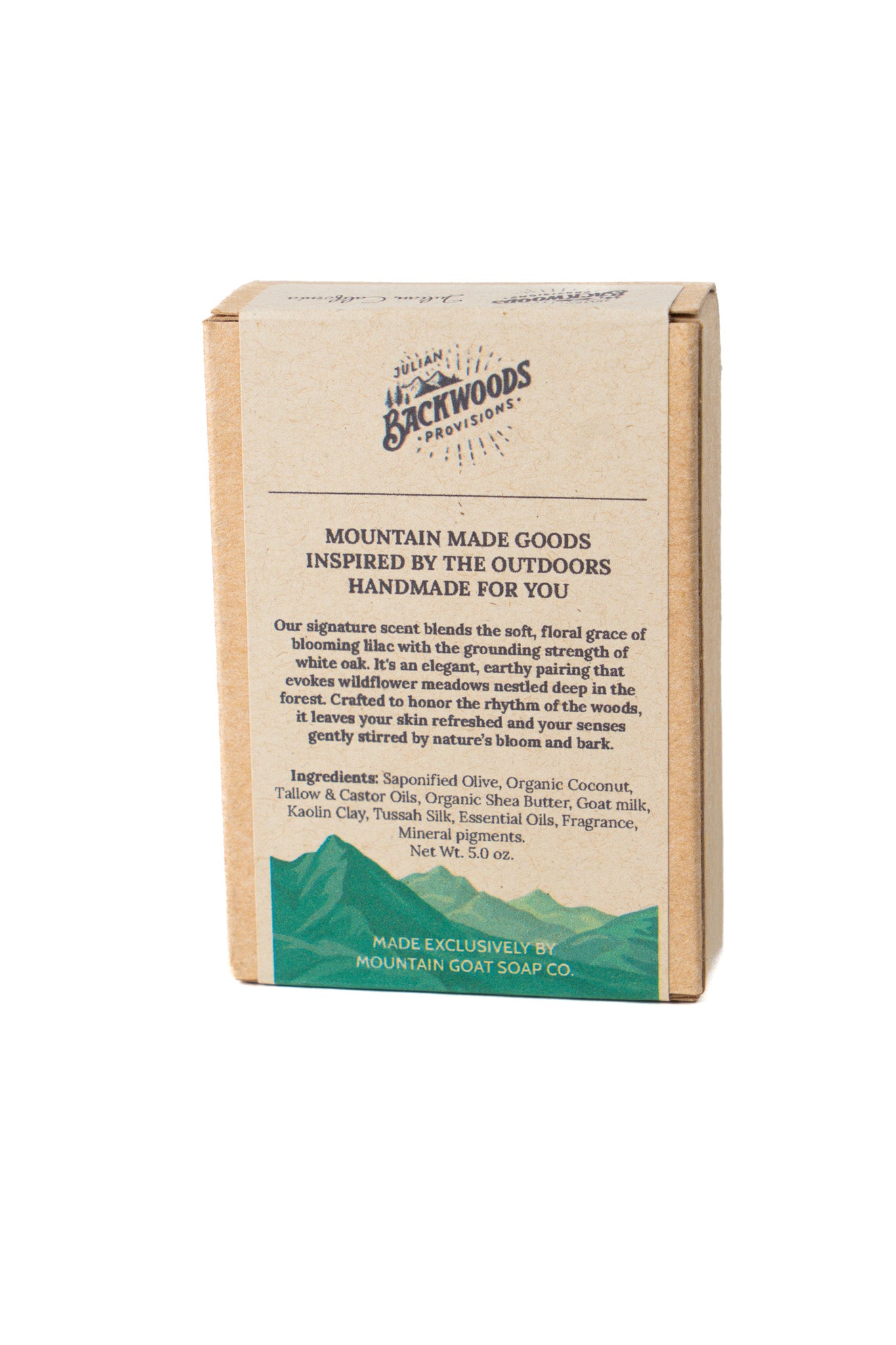 Backwoods Provisions Handmade Moisturizing Goat Milk Soap - Lilac and Oak