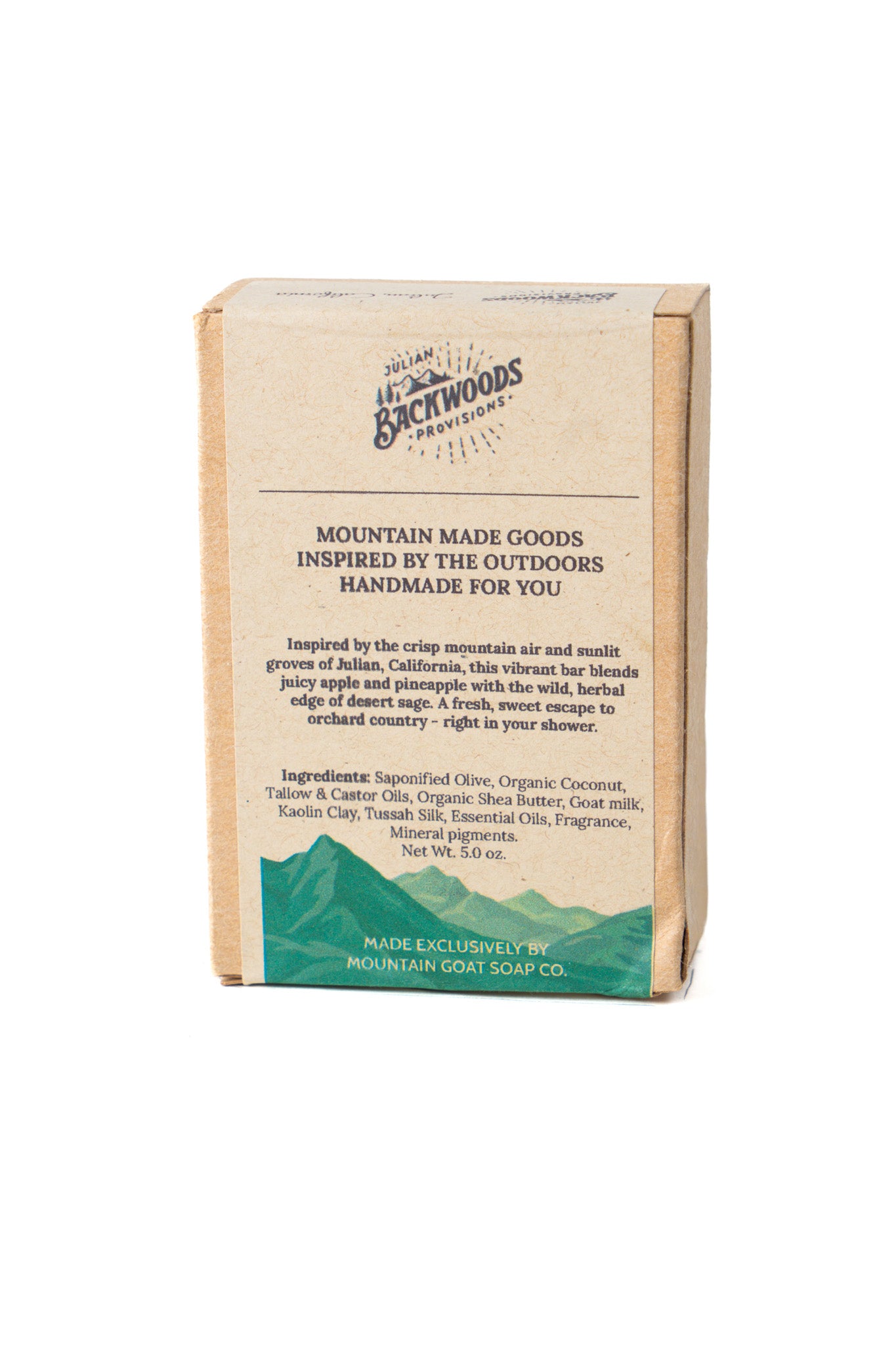 Backwoods Provisions Handcrafted Creamy Goat Milk Soap - Apple Orchard