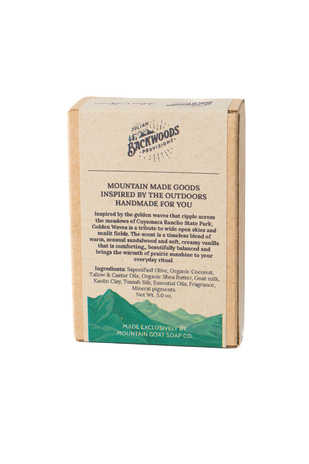 Backwoods Provisions Small Batch Gentle Goat Milk Soap - Cuyamaca Meadow