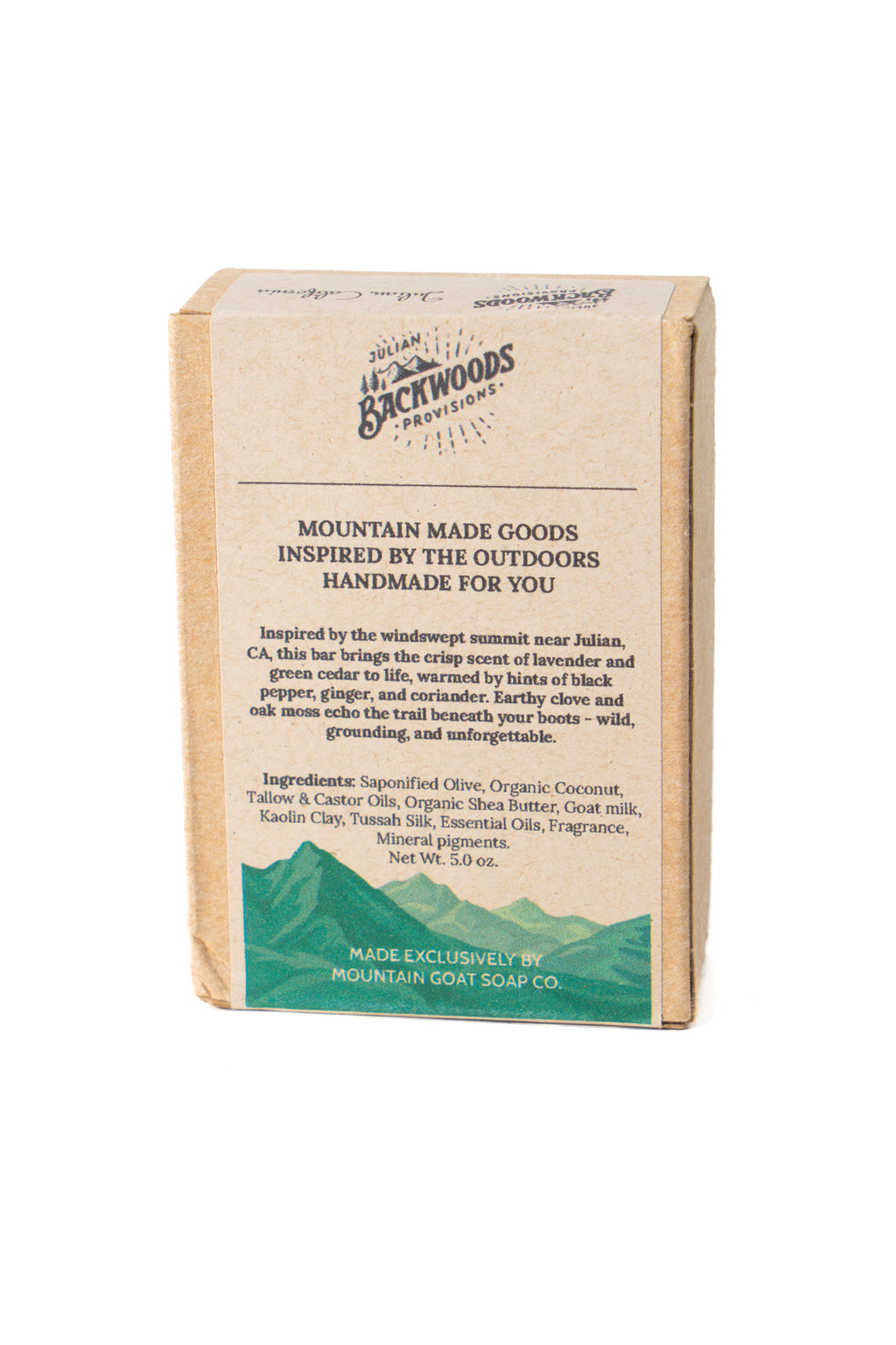 Backwoods Provisions Small Batch Nourishing Goat Milk Soap - North Peak Hike