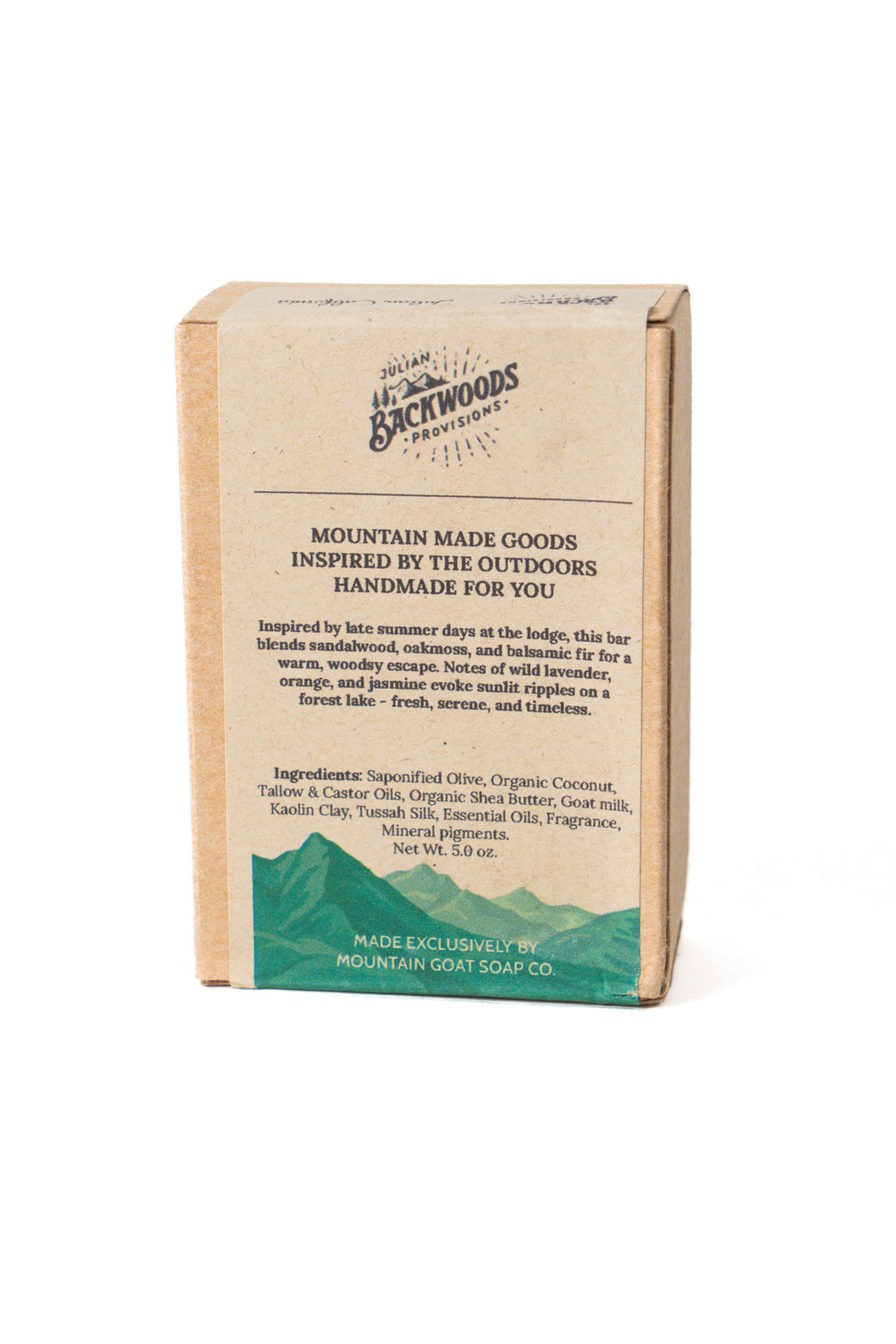 Backwoods Provisions Hydrating Crafted Goat Milk Soap - Laguna Lodge