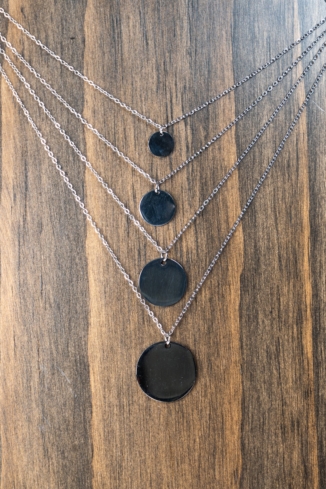 Dainty Silver Initial Necklace