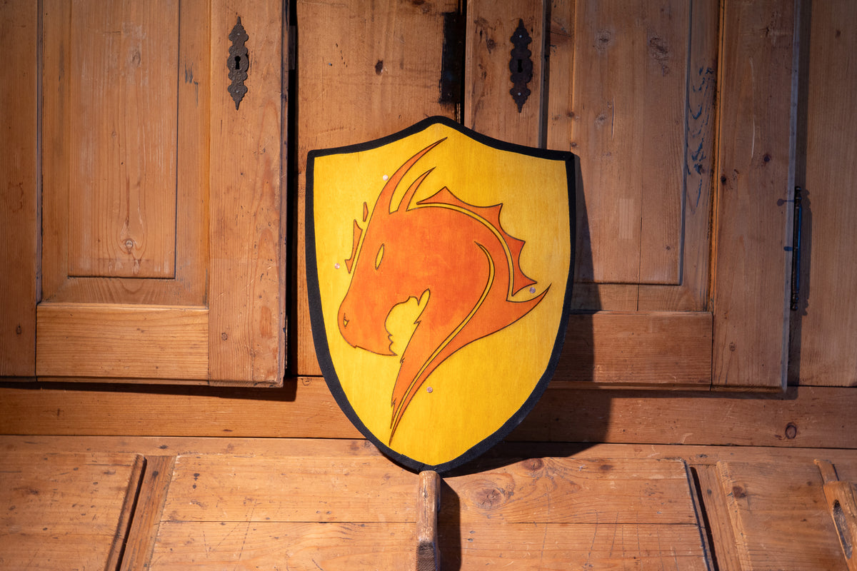 Handmade 18" Dragon Heater Shield For Costume, Play or Wall Art