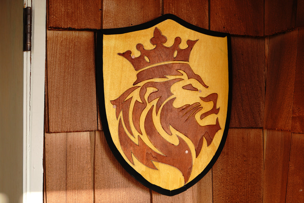 Handmade 18" Lion Heater Shield For Costume, Play or Wall Art