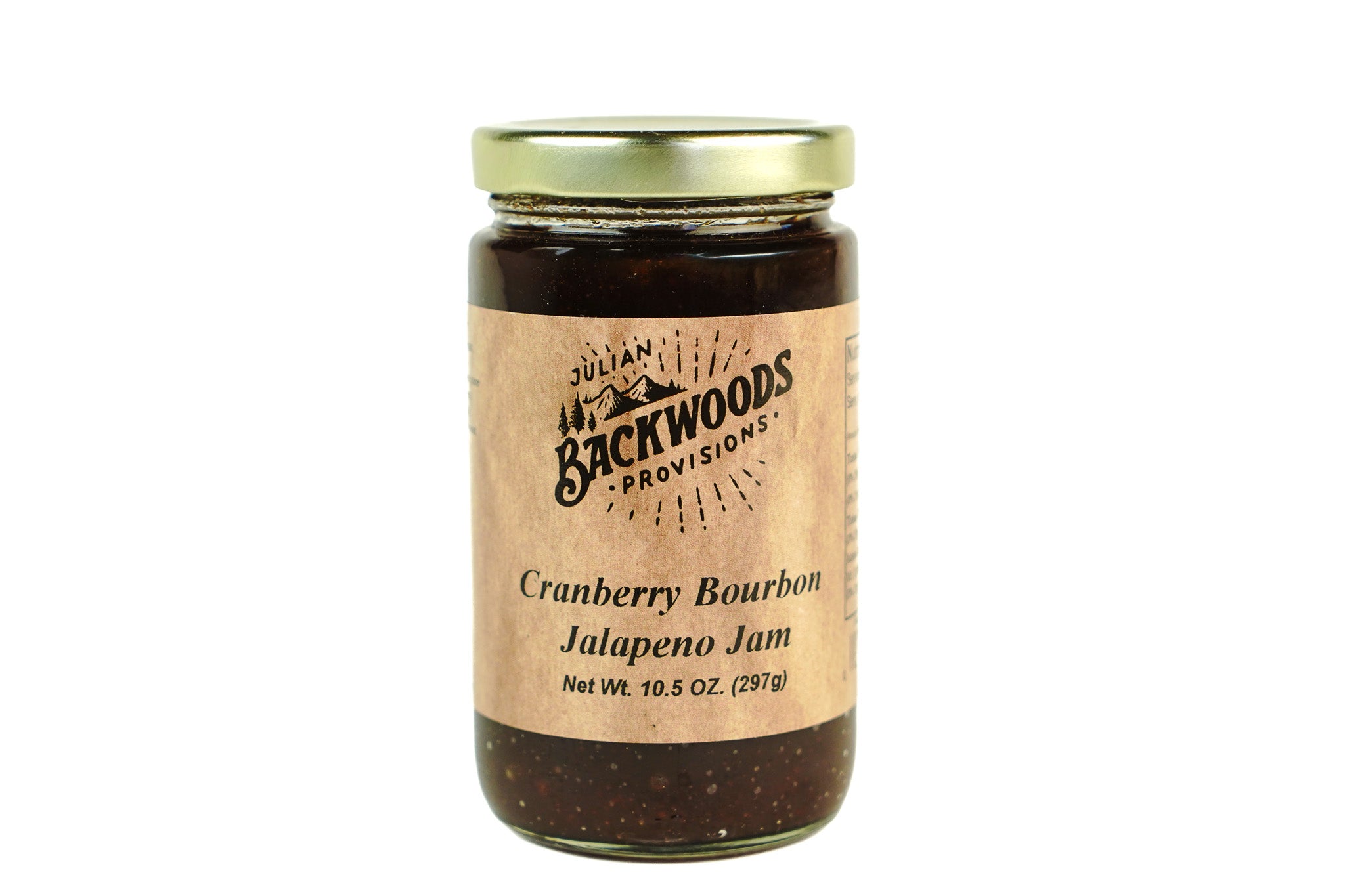 Backwoods Provisions Cranberry Bourbon Jalapeno Jam 10.5 oz