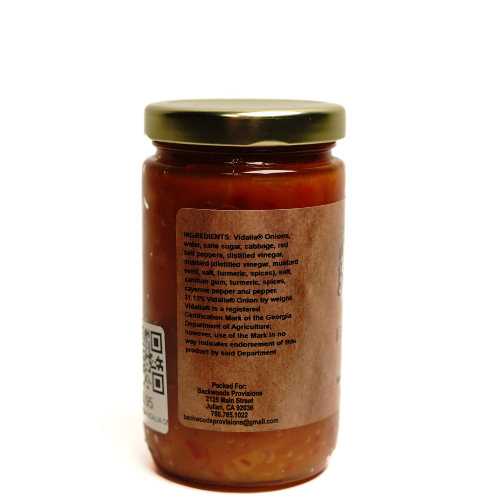 Backwoods Provisions Vidalia Onion Relish