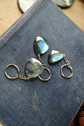 Labradorite Keychain - Size and Shape Varying