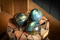 Hand Carved Natural Labradorite Spheres - Size Varying