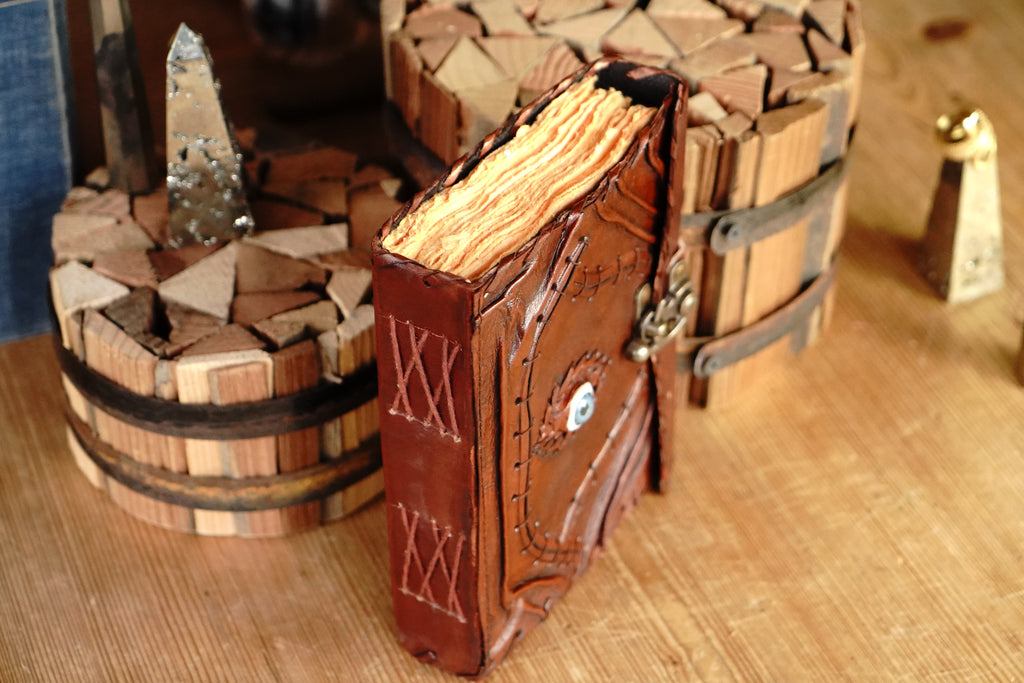 Necronomicon Hocus Pocus Spell Book Journal With Inset Evil Eye