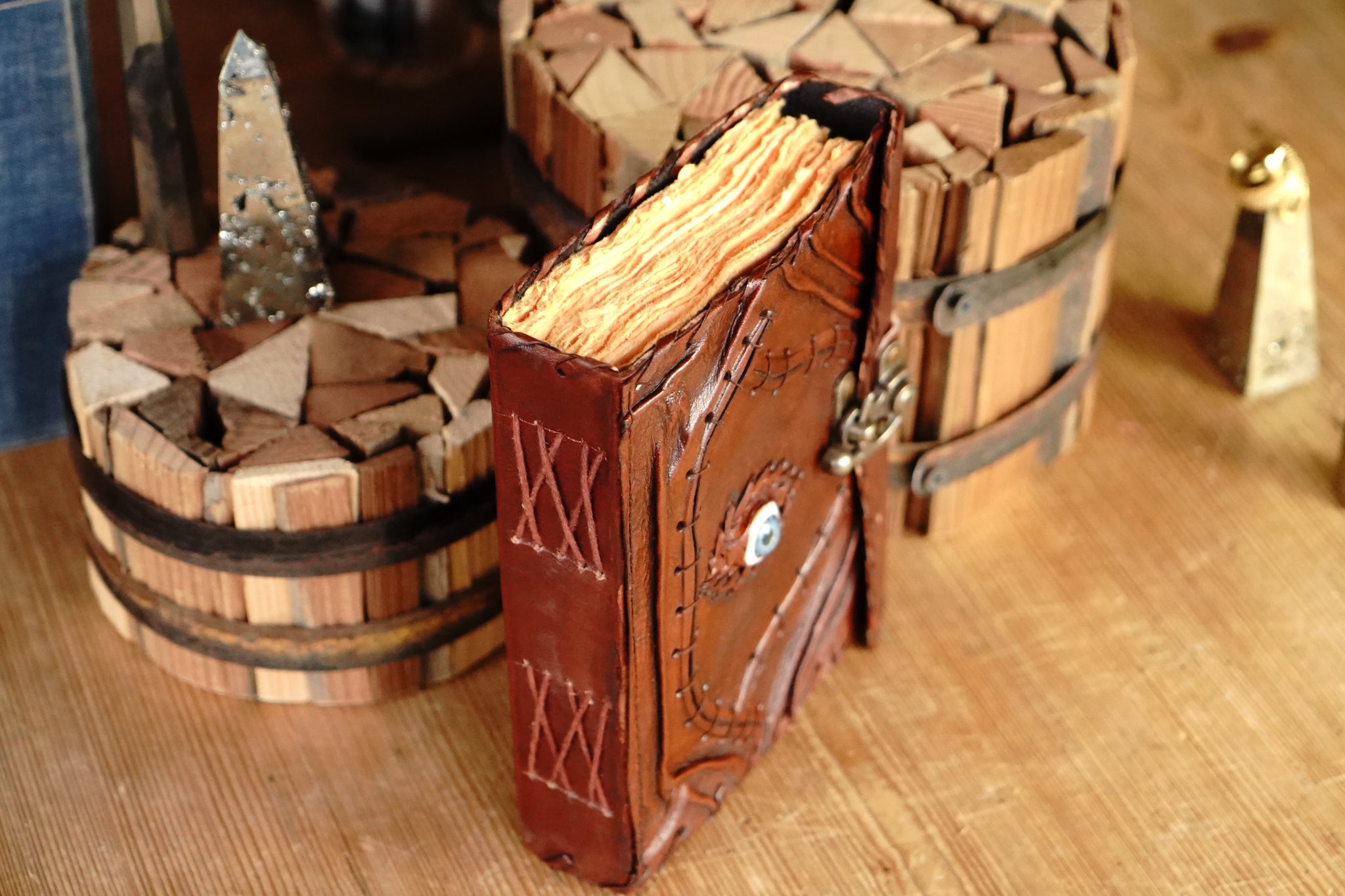 Necronomicon Hocus Pocus Spell Book Journal With Inset Evil Eye