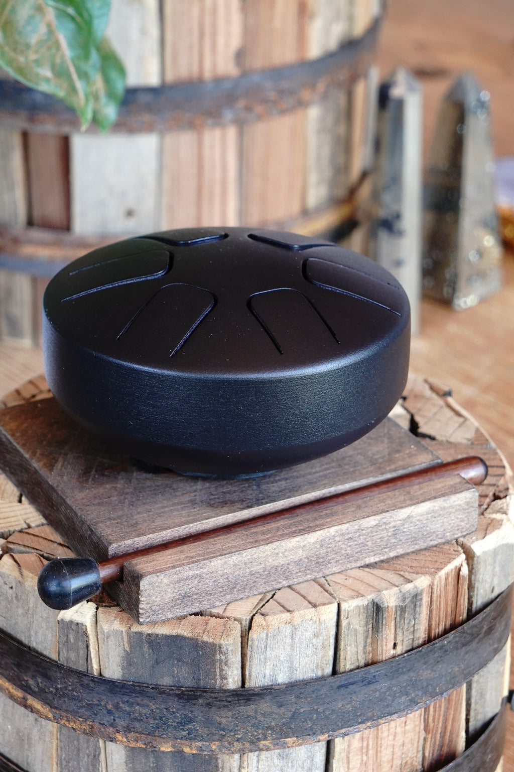 Miniature Steel Tongue Drum for Meditation and Stress Relief