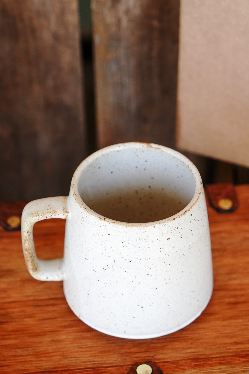 White Speckled Ceramic Mug
