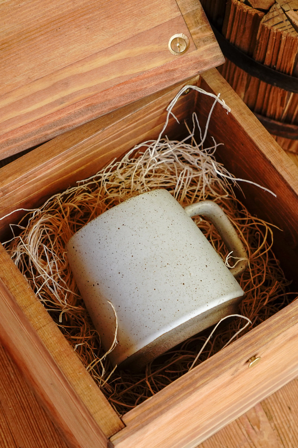 Handcrafted Wooden Mug Gift Box