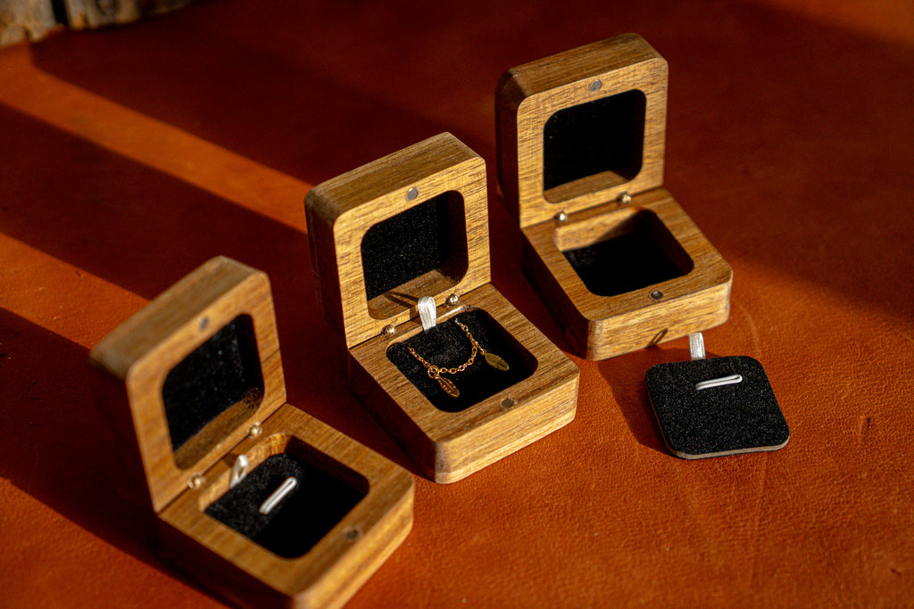 Unique Handmade Wooden Engagement Ring Box | Custom Engraving Available