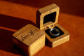 Unique Handmade Wooden Engagement Ring Box | Custom Engraving Available