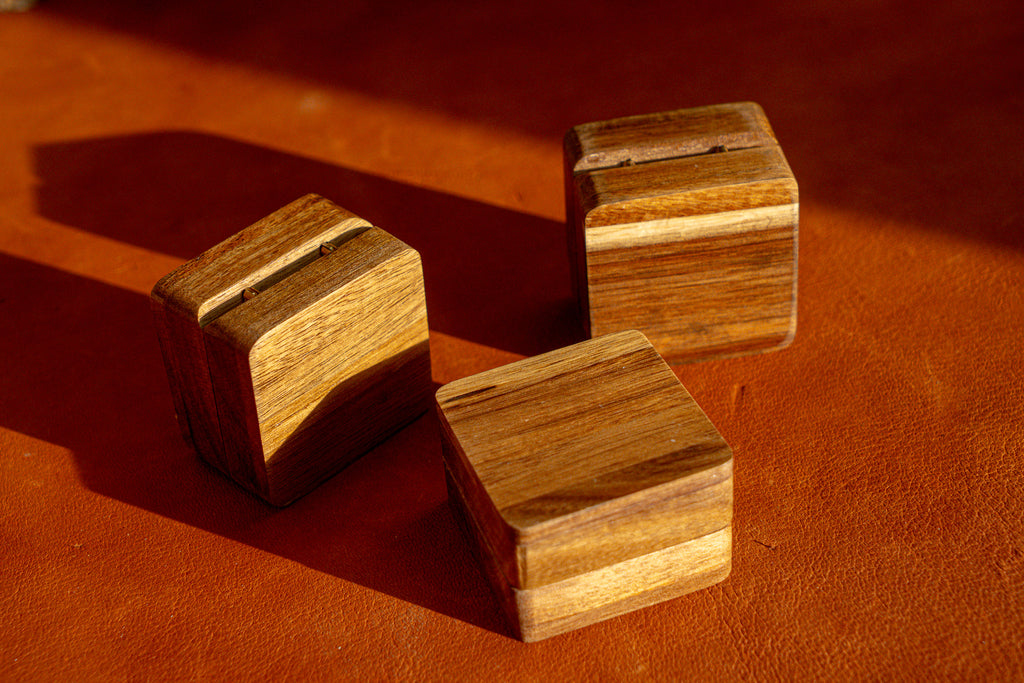 Unique Handmade Wooden Engagement Ring Box | Custom Engraving Available