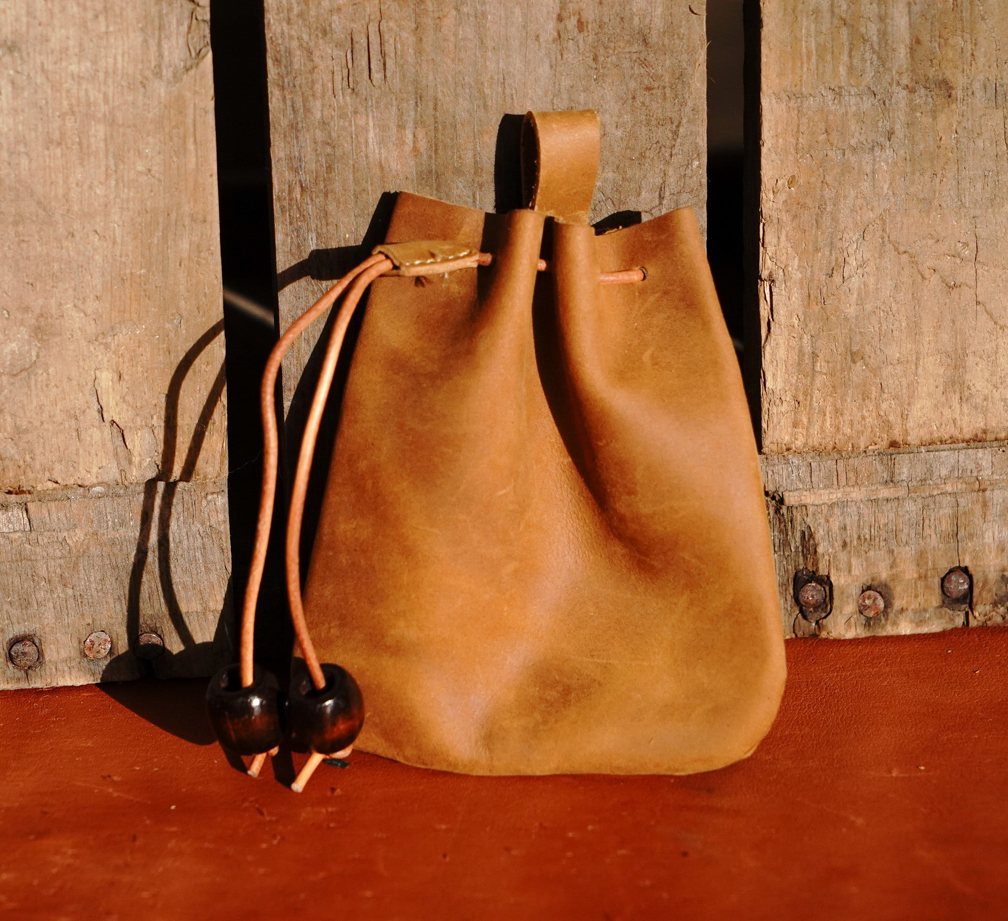 Child’s Leather Foraging Pouch - Durable, Adjustable, Perfect for Nature Walks, Forest Adventures, and Outdoor Exploration