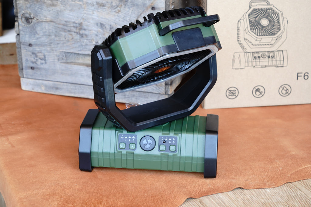 Portable Rechargeable Fan Battery Operated Camping Tent/Table/Hanging Fan