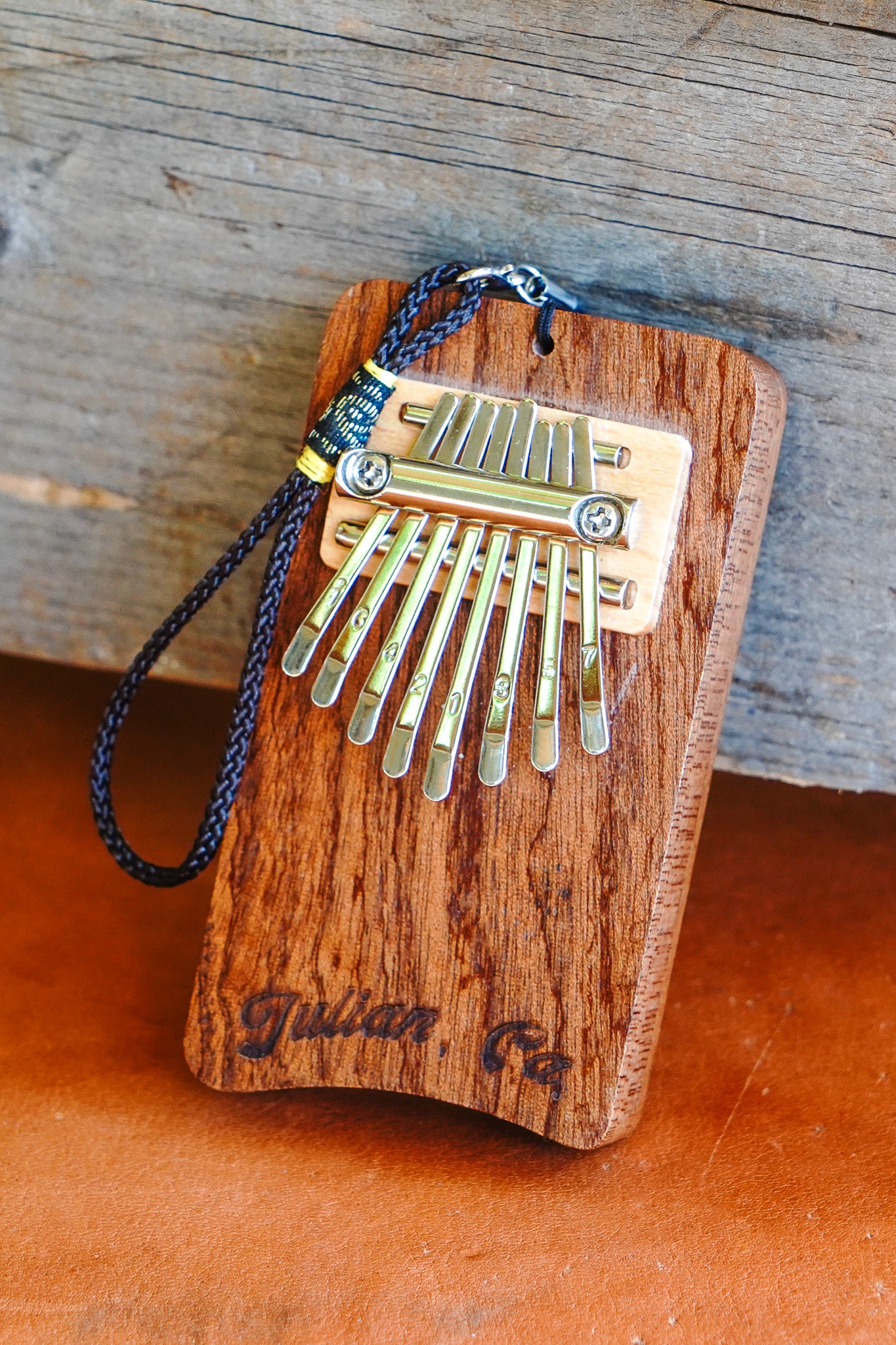 Mini Kalimba Thumb Piano Keychain