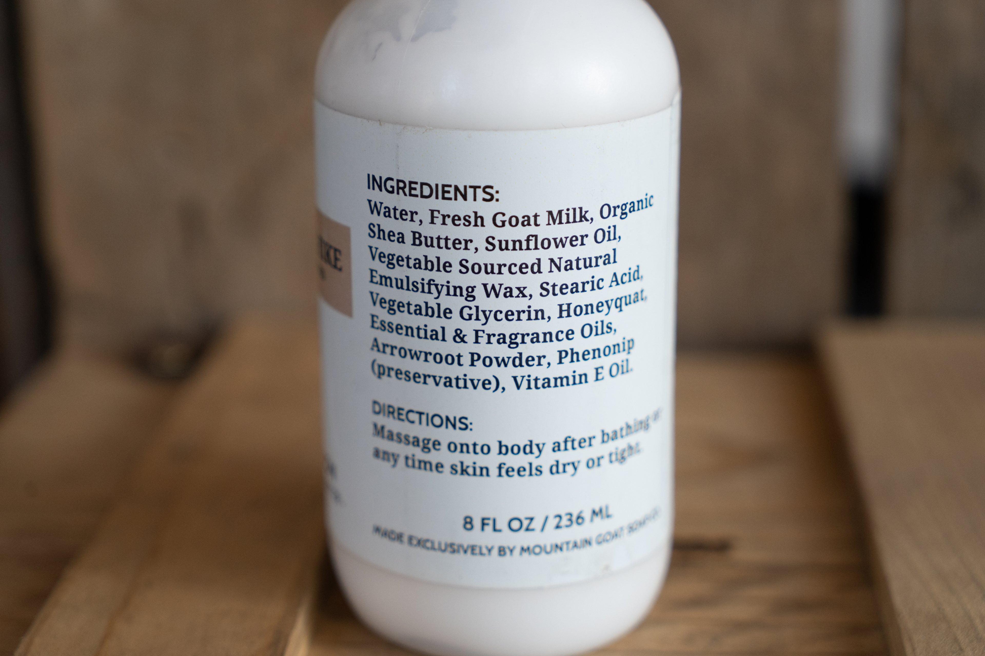 Backwoods Provisions Goat Milk Lotion - North Peak Hike