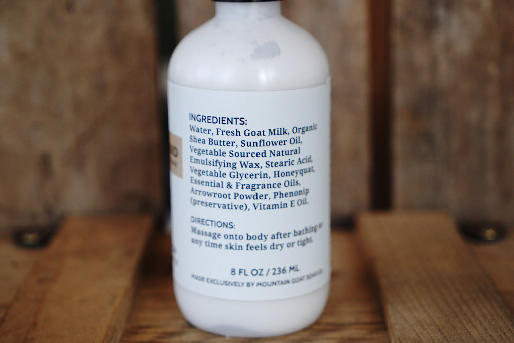 Backwoods Provisions Goat Milk Lotion - Apple Orchard
