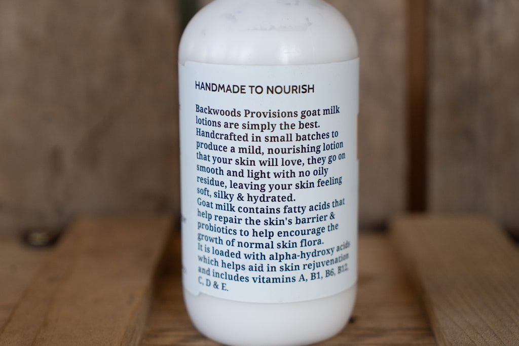 Backwoods Provisions Handmade Hydrating Goat Milk Lotion - Apple Orchard