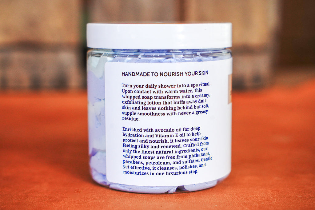 Backwoods Provisions Handcrafted and Silky Whipped Soap - Laguna Lodge