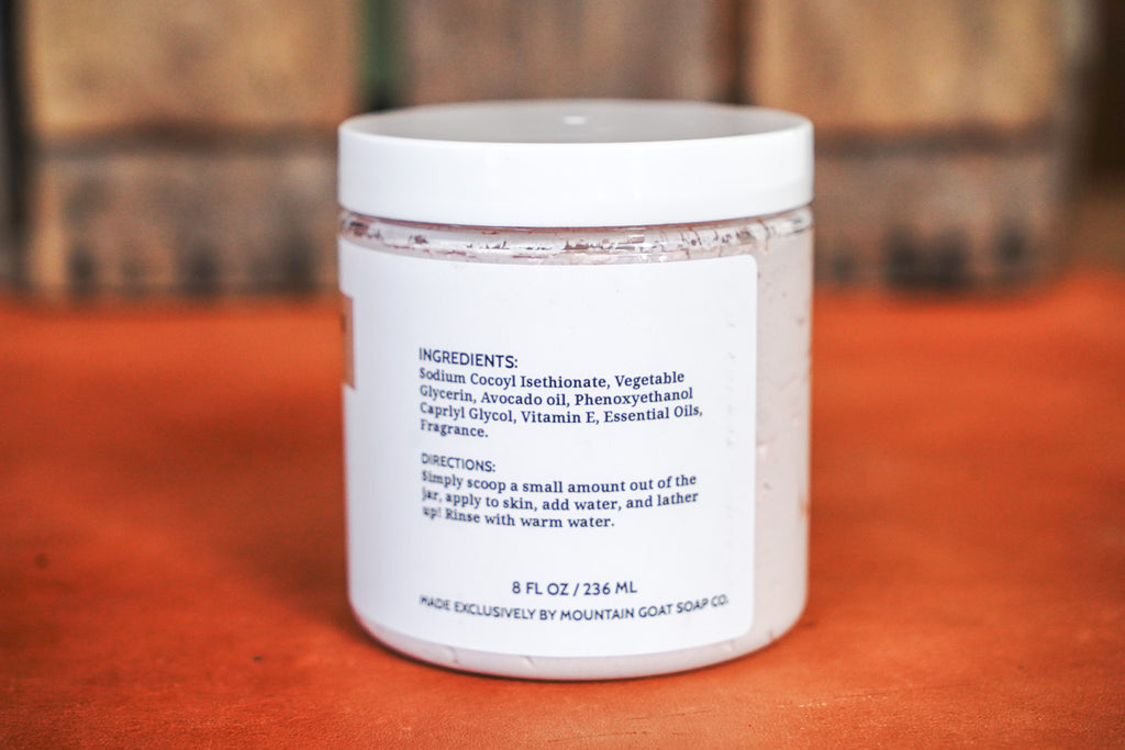 Backwoods Provisions Creamy and Nourishing Whipped Soap - Cuyamaca Meadow