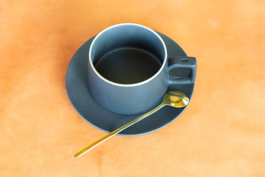 Modern Black Ceramic Mug Set