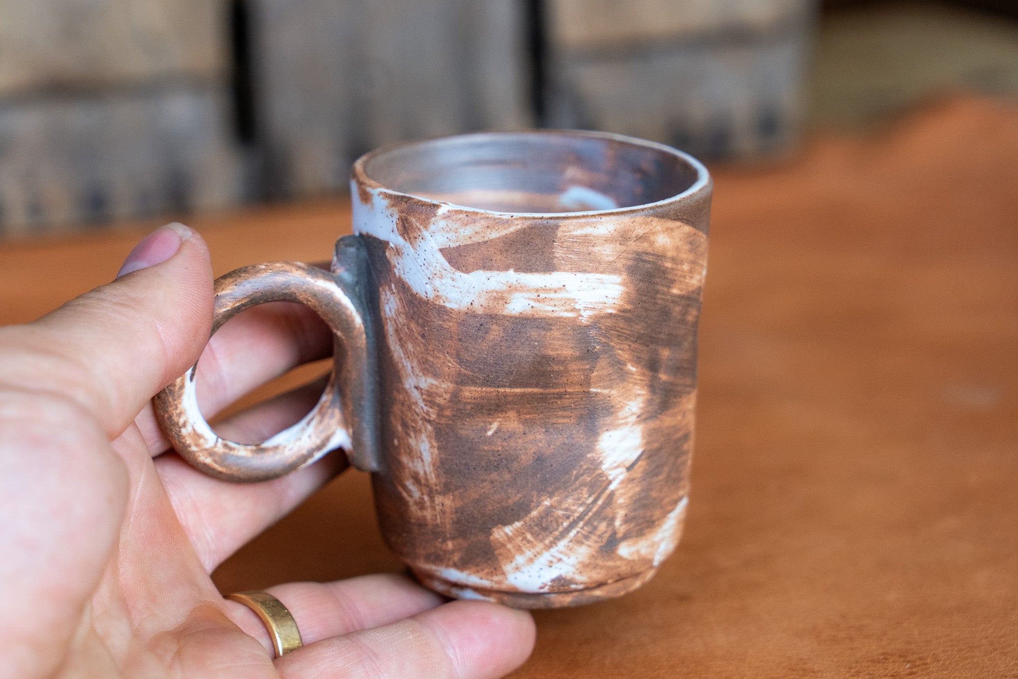 Rustic Artisan Brushstroke Mug