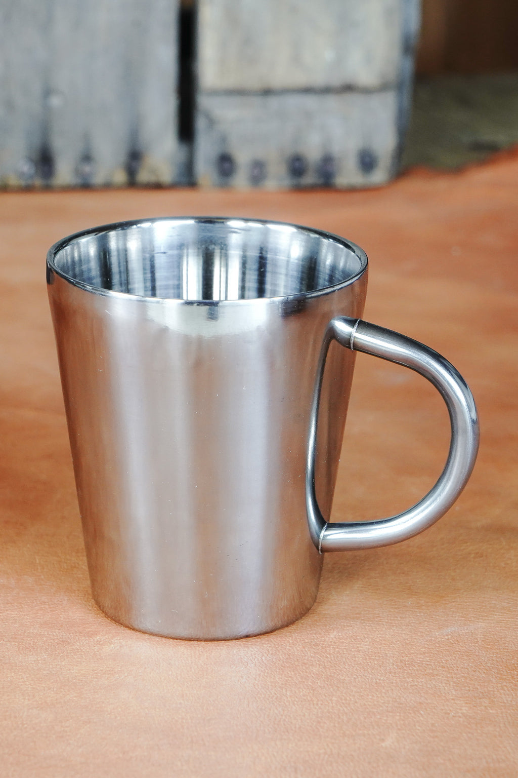 Smooth Stainless Steel Double Walled Mug