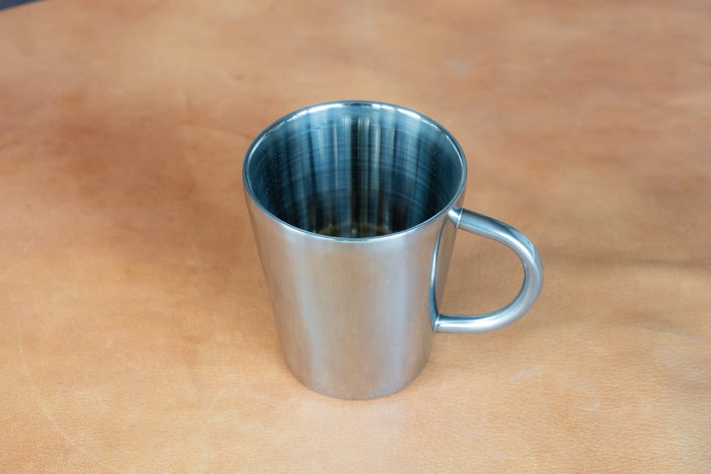 Smooth Stainless Steel Double Walled Mug
