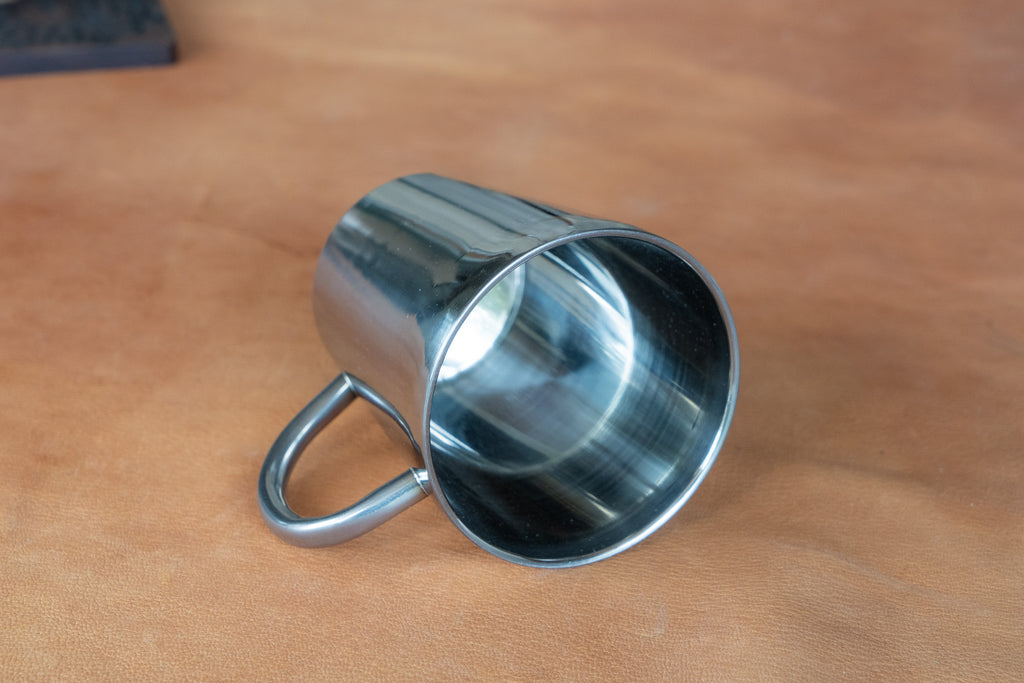 Smooth Stainless Steel Double Walled Mug