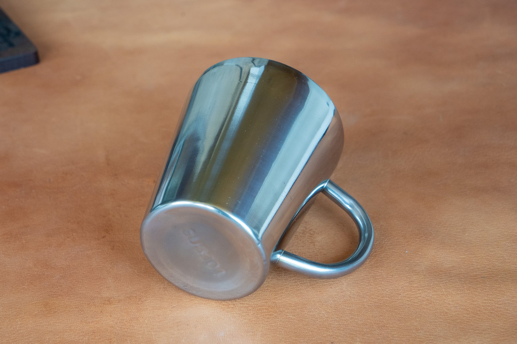 Smooth Stainless Steel Double Walled Mug
