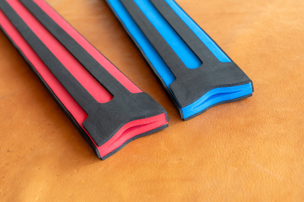 Brown Wooden Toy Sword with Padded EVA Foam Sparring Cover and Wooden Sheath