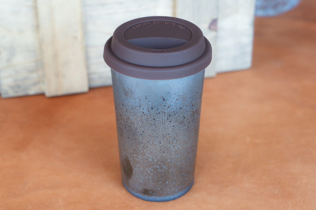 Metallic Bronze Travel Cup with Silicone Lid