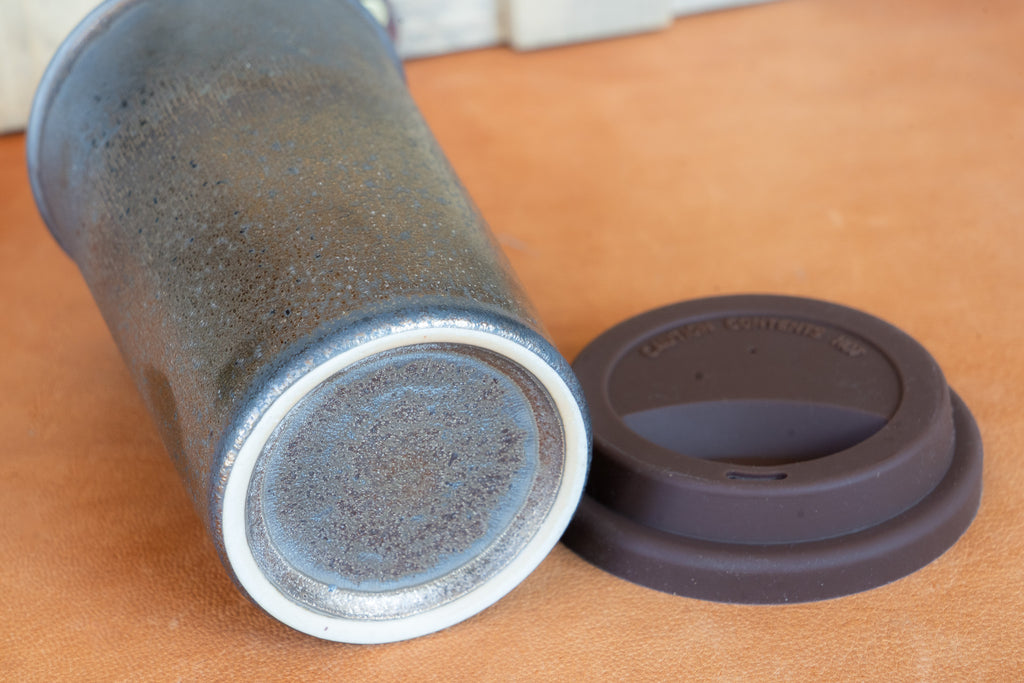 Metallic Bronze Travel Cup with Silicone Lid